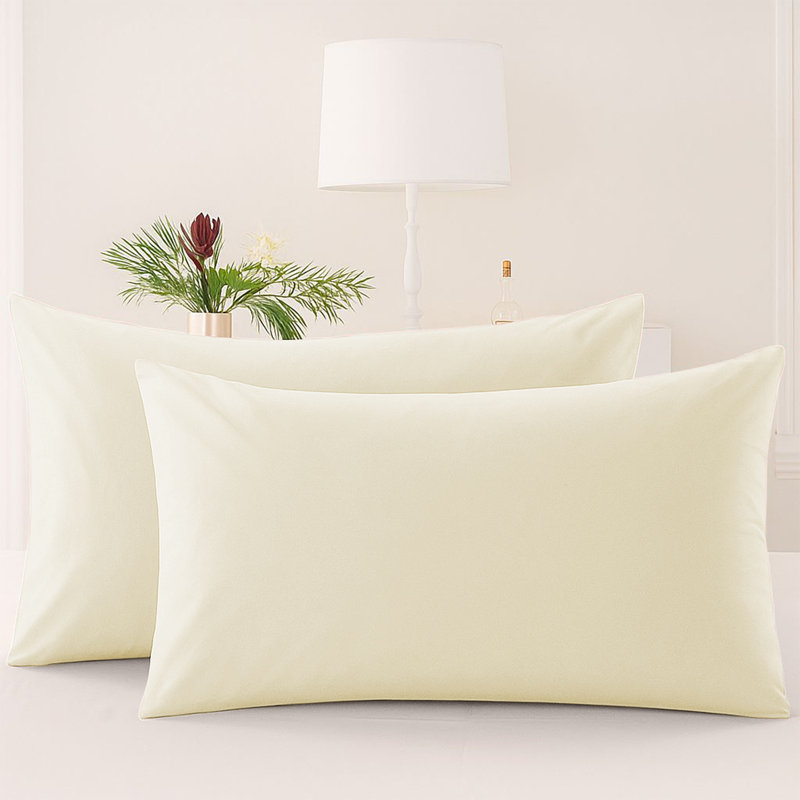 Microfiber Machine Tufted - Set of 2, Cream