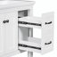 Meuble-lavabo simple 30 po avec plateau en céramique Crispen