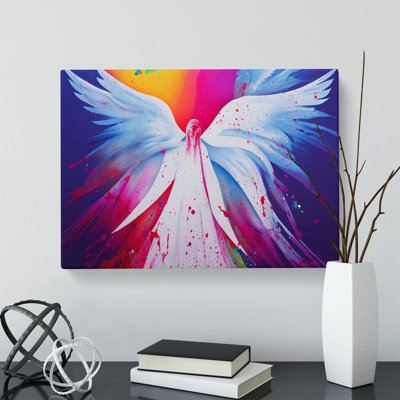 XXX-H1022-WF-658X Angel Painted - Wrapped Canvas Print