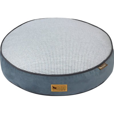 Houndstooth Round Dog Bed
