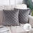 Square 18" Velvet Throw Pillow, Diamond Textured Decorative Pillows-211854846-267509950