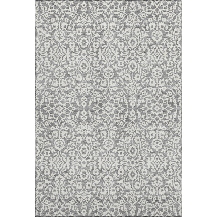 Premium Machine Washable Prisco Gray Rug