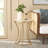 Jeaneta Marble Top End Table