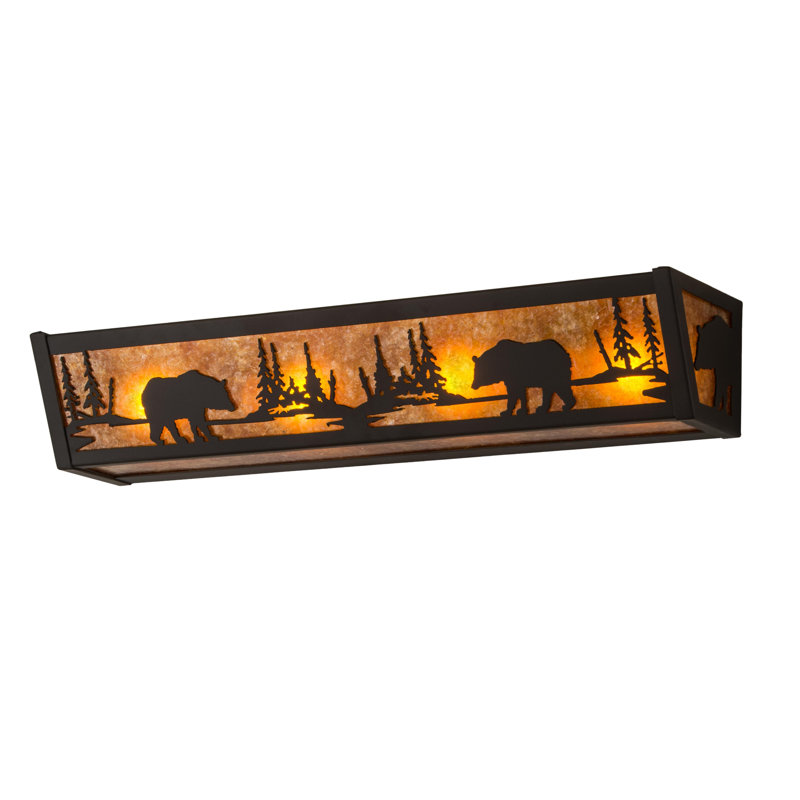 Rustic Lodge 4 - Light Bath Bar, Oil Rubbed Bronze