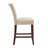 Lancaster Upholstered Linen Blend Counter Stool with Solid Wood Frame-1952908725