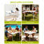 Table de salle à manger pliante de 86 cm (34 po), table utilitaire portative pour les repas à l'intérieur et à l'extérieur, les fêtes, le camping et les soirées jeux, blanche