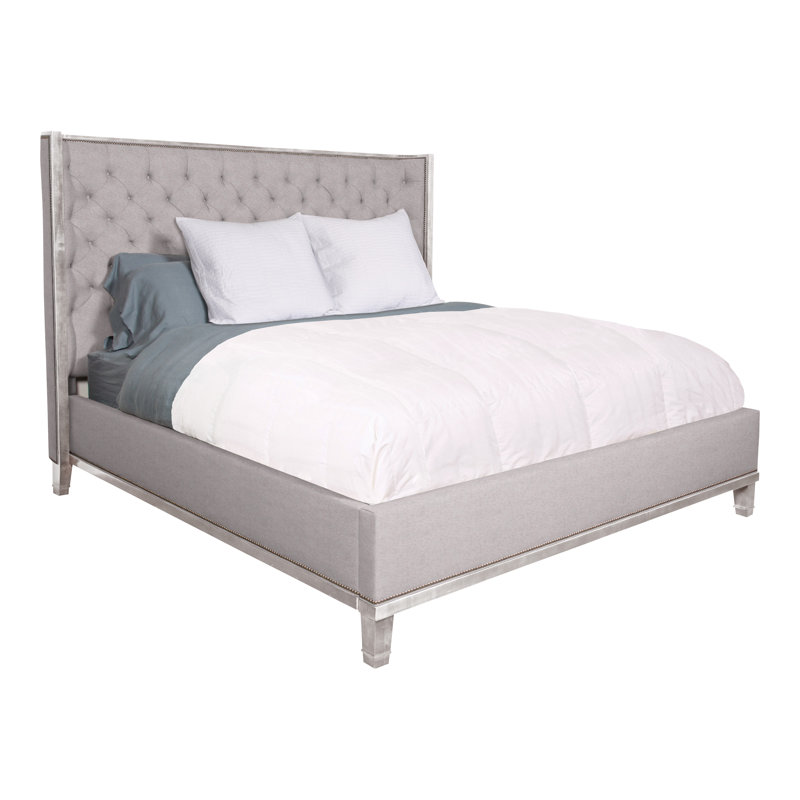 Michael Weiss Bed, Ian Pewter, Dove Gray, Queen