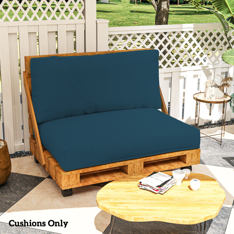 Garden Seat / Back Cushion, Navy Blue