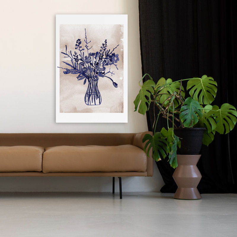 Preppy and Contemporary Beautiful Bouquet II, aquarelle, H 48 po x l 32 po