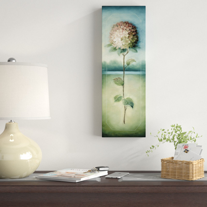 «Rose et beige» par Lisa Audit, reproduction sur toile, H 24 po x l 8 po