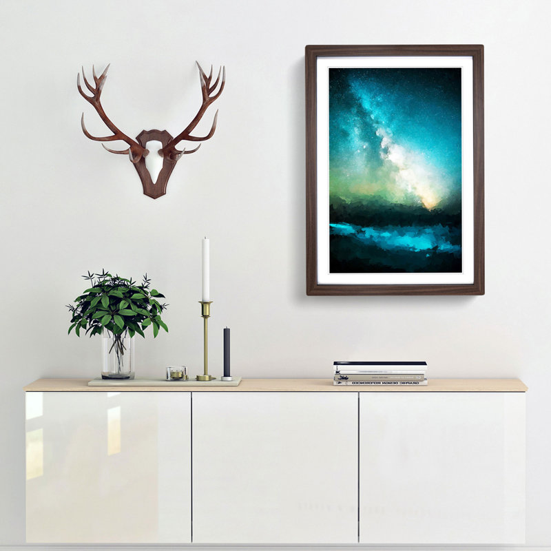 Stars Above Hawaii - Picture Frame Graphic Art Print, Walnut Framed, 87cm H x 62cm W x 2cm D