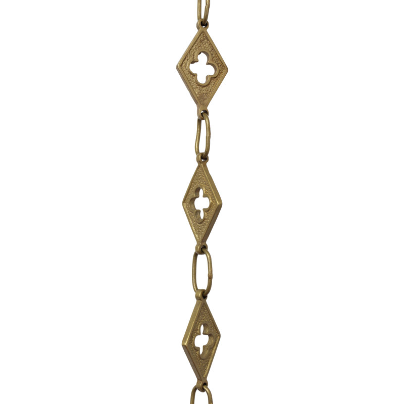 Lustre soudé Motif Link, Laiton antique, H 12 po x l 1,02 po x P 0,14 po