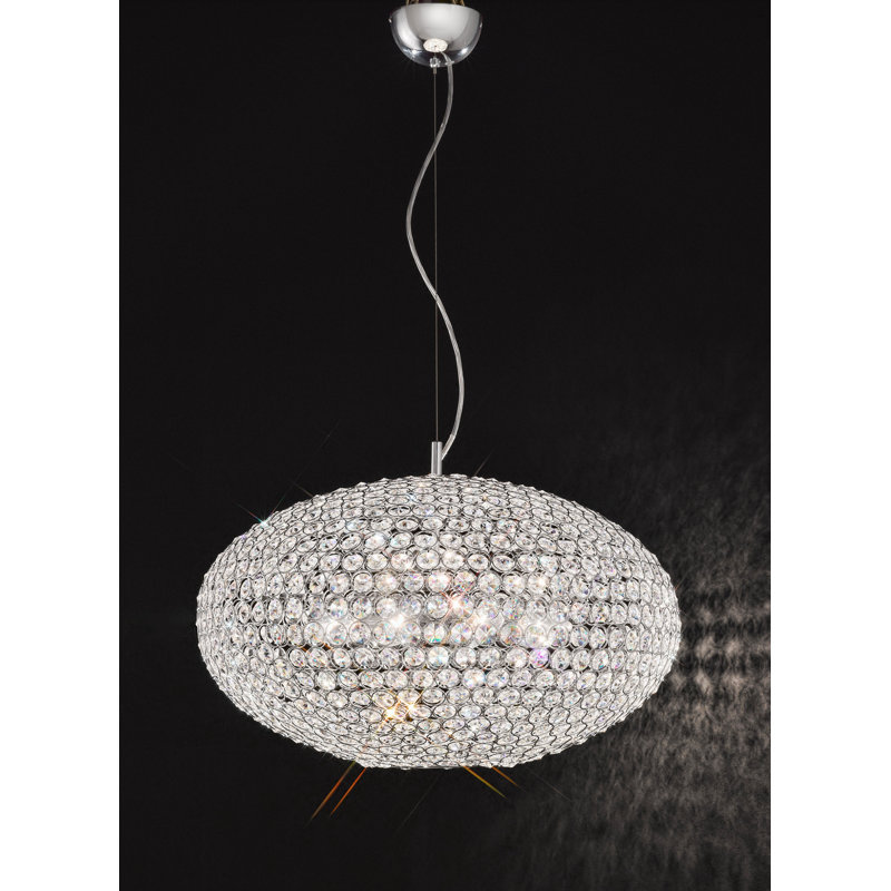 Cressida 8 - Light Crystal Chandelier, Chrome