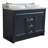 Rouleau 49 " W Freestanding Standard Free Standing Single Double Vanity Bathroom Vanity With Granite Top-1114845421