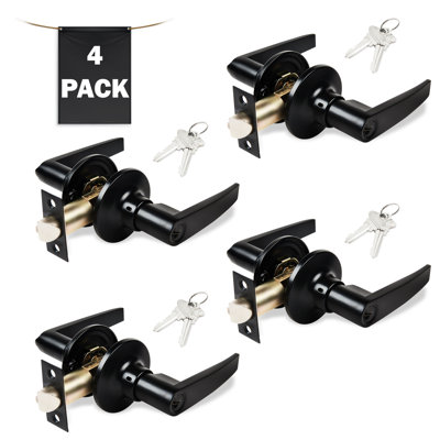 Keyed Entry Door Lever, Straight Handle