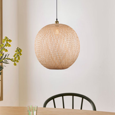 Luminaire suspendu 1 lumière jaune Bairbre