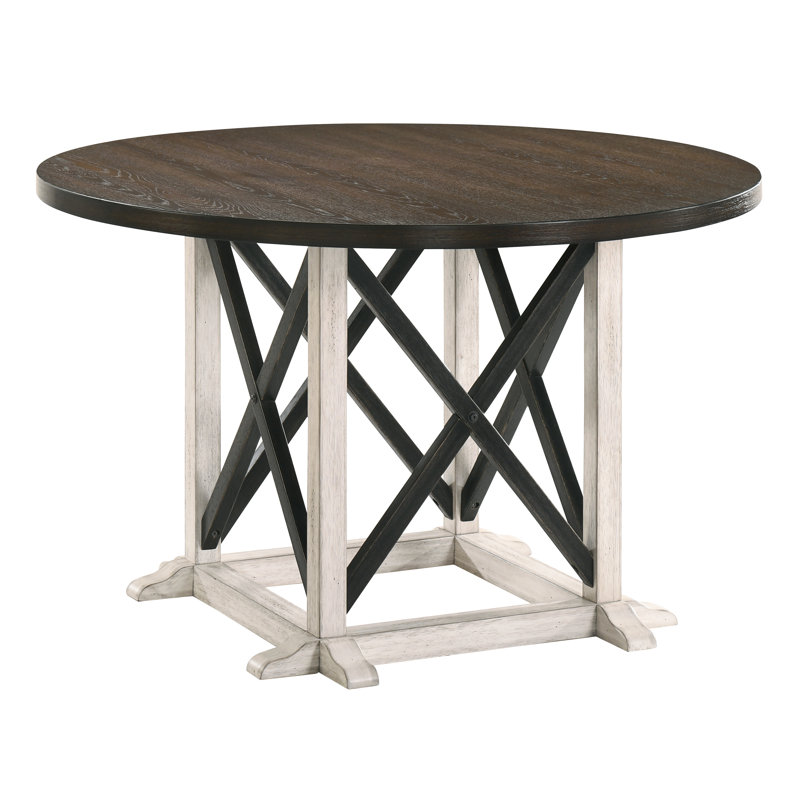 Stathelle Round Solid Wood Base Dining Table