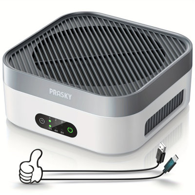 Air Purifier for Home – True HEPA Filter for Pets, Smoke & Allergies | 600 Sq Ft Coverage | Ultra-Quiet & Portable for Bedroom/Travel