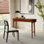 Bureau d'écriture Oblong Mid-Century 45 po, brun noyer-119603054