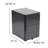 Modern 3-Drawer Mobile Locking Filing Cabinet with Anti-Tilt Mechanism and Hanging Drawer-1021691048
