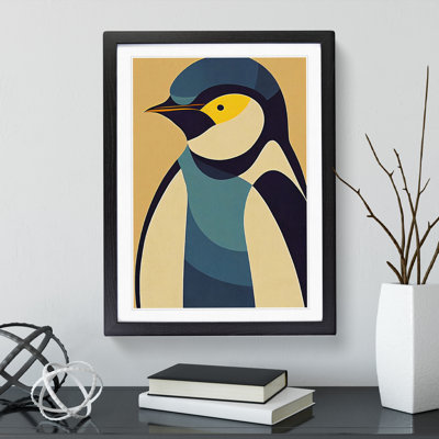 Penguin In Abstract No.1 - Wall Art