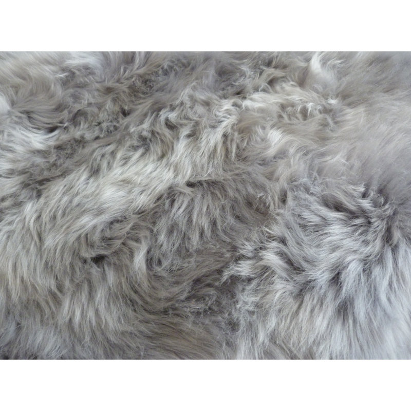 Bjorn Solid Colour Sheepskin Area Rug, Novelty 64 x 188cm