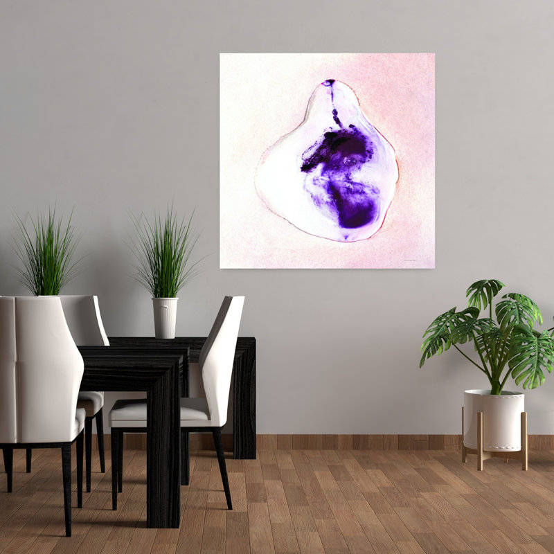 «Half A Pear», art contemporain abstrait, H 36 po x l 36 po