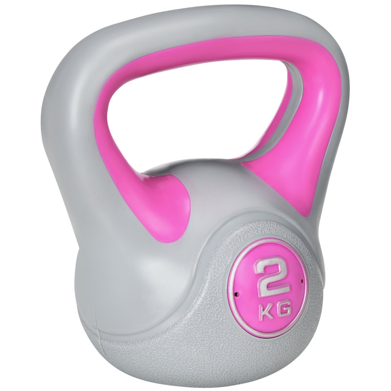 20 cm L x 14 cm W x 24 cm Polyurethane Kettlebell, Pink