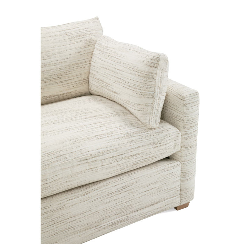 Sylvie Sectional, White Boucle