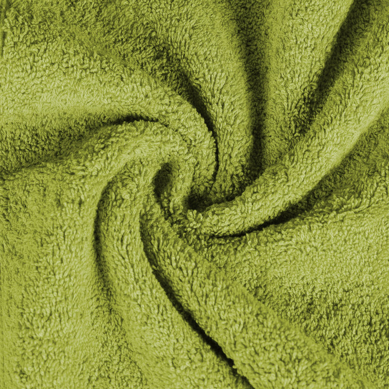 Atlas Cotton Plush Soft Highly-Absorbent Heavyweight Luxury 12 Piece Assorted Towel Set, Green Essence
