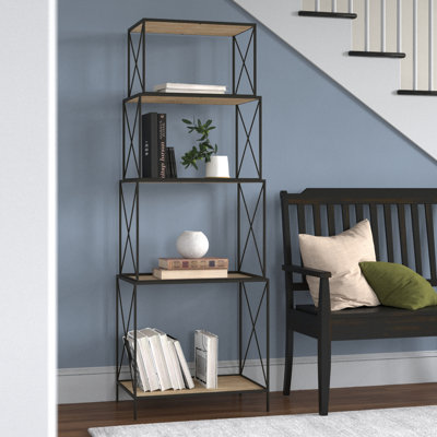 69" H x 24.5" W Etagere Bookcase by 17 Stories