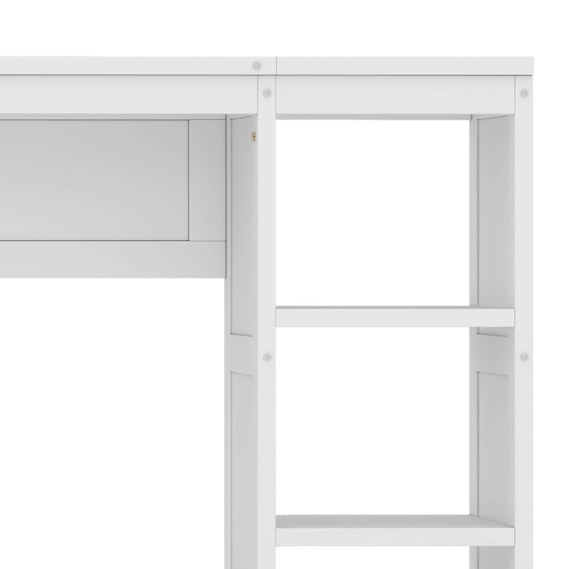  Lit escamotable avec bibliothèque Murphy, Double, Blanc