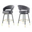 Tabouret de bar rotatif 29,5 po Roellig-1831422212