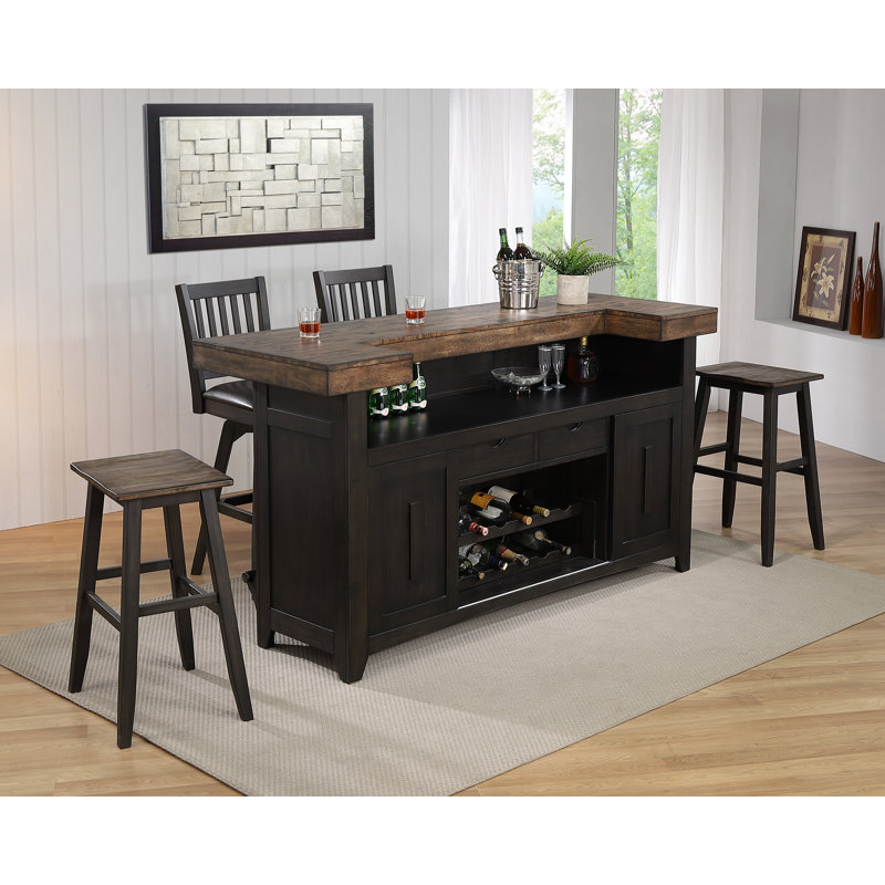 Athey 78'' Bar Set, Bar Stool (30” Seat Height)