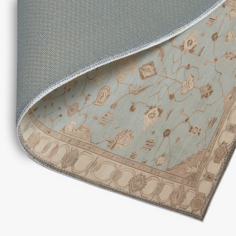 Tapis turc intérieur / extérieur beige, Rectangulaire 2 pi x 3 pi