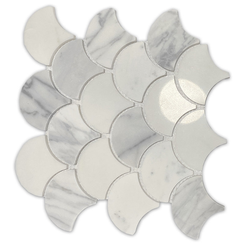 10" x 9" Marble Mosaic Wall and Floor Tile