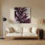Abstrait floral 9, art mural en métal brun-945984581