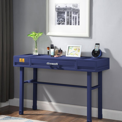 Cargo Gunmetal Finish Vanity Desk, Makeup Vanity