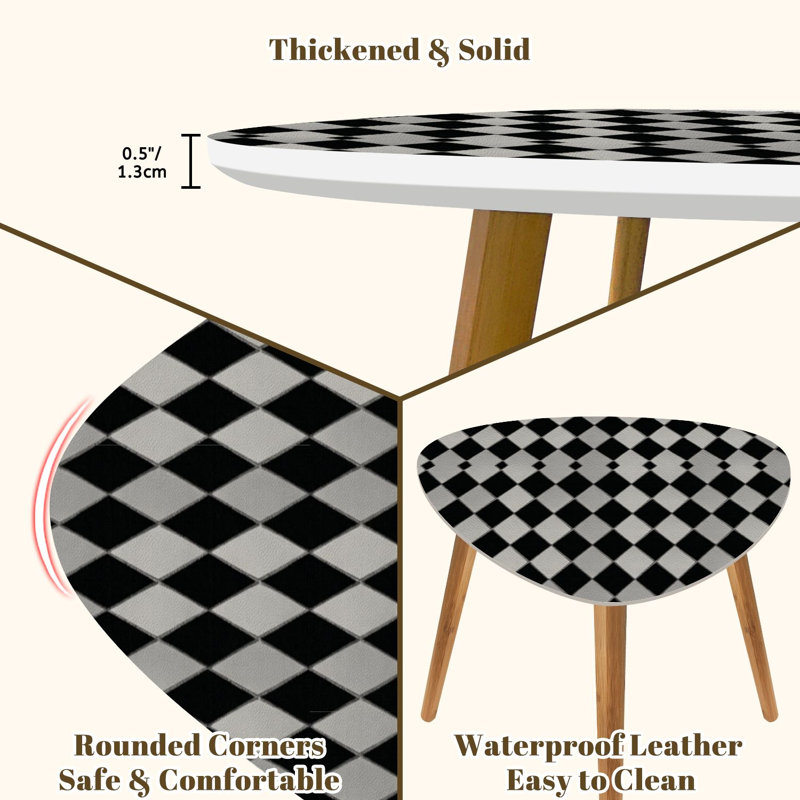 Ensemble de 2 tables basses gigognes Triangle