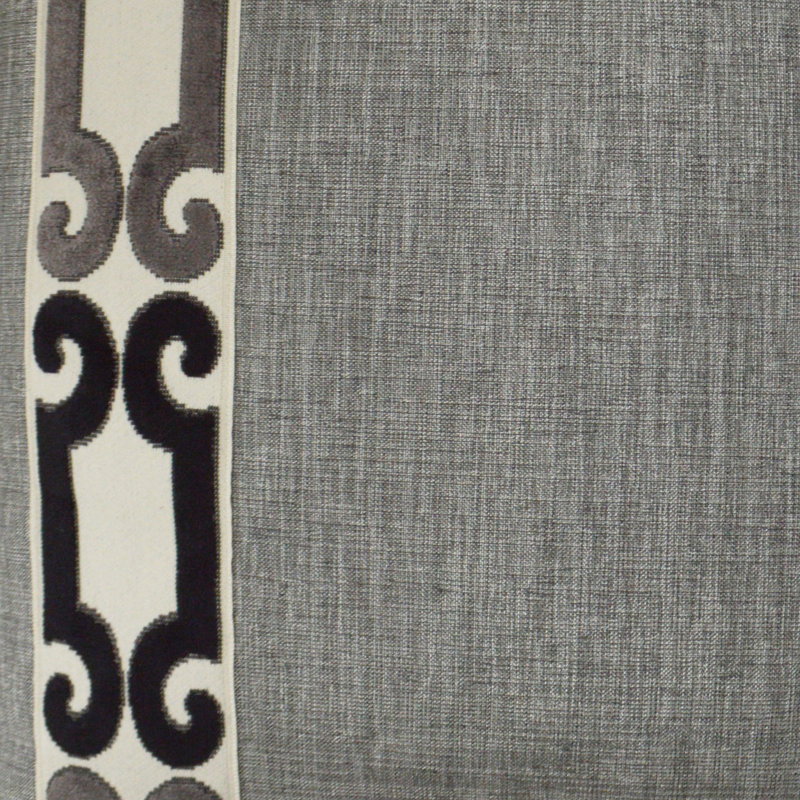 St. Raphael Decorative Pillow, Charcoal, Square 24"