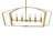 40" 6-Light Candle Open Frame Linear Chandelier-142960121