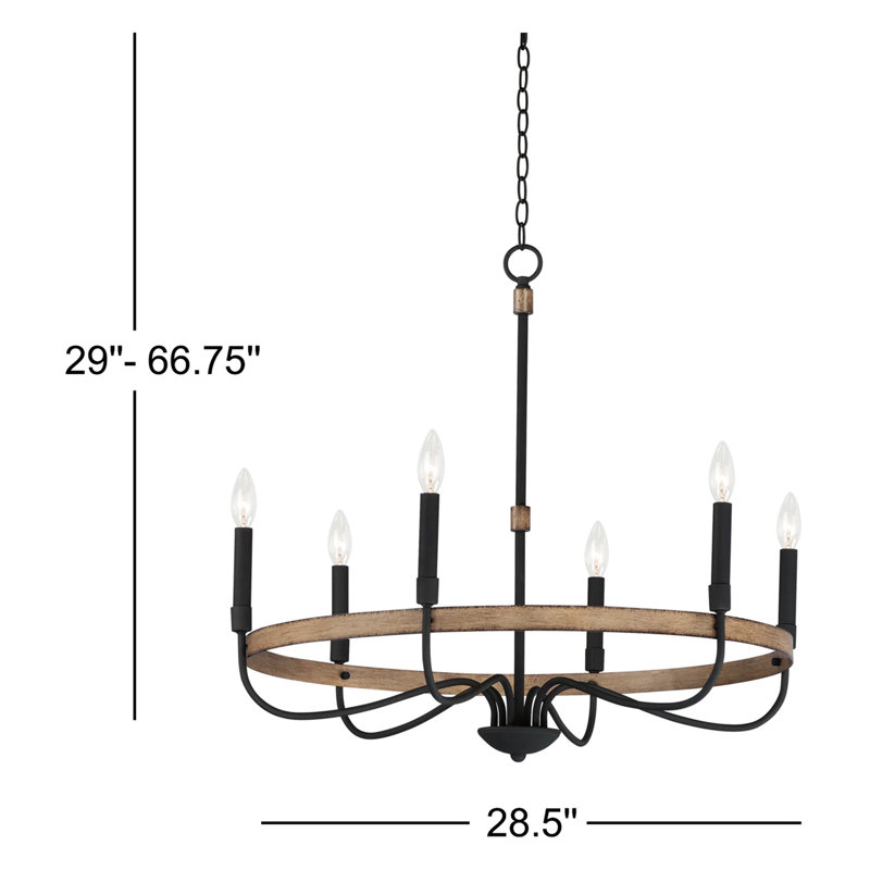 Alvonia 6 - Light Dimmable Chandelier