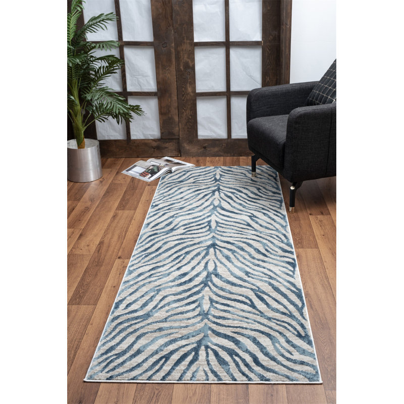 Tapis bleu Elegance, Rectangulaire 2 pi x 3 pi