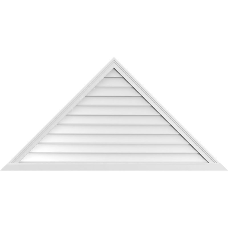 Ventilateur à pignon en uréthane non fonctionnel à fixation triangulaire brun clair 12/12, H 31 po x l 62 po x P 2 po