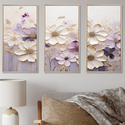 Janay - Violets Wall Art Print Set