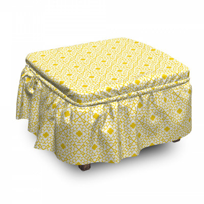 Housse pour repose-pieds à motif brique