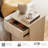 63" Modern Wood 3-Drawer Dresser With Reeded Design, Minimalist Dresser Organizer Storage With Charging Station For Bedroom,Living Room, Entryway-2027094706