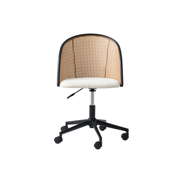 Mid-Century Modern Office Chair with Arc-Shaped Back