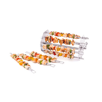 Stainless Steel Rotisserie Skewer Rack