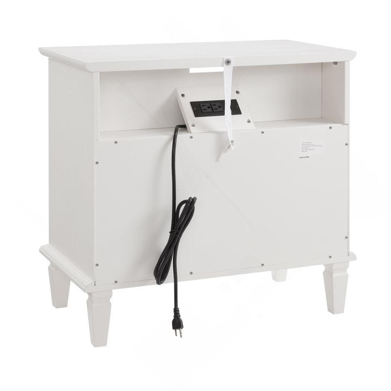 Commode 2 tiroirs Eastman, Blanc